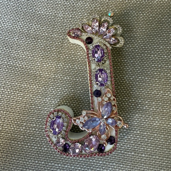 Other - Tabletop or wall hanging handmade letters rhinestone crystal wooden home decor